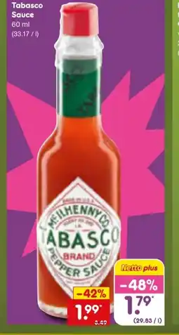 Netto Marken-Discount Mc Ilhenny Tabasco Sauce Angebot
