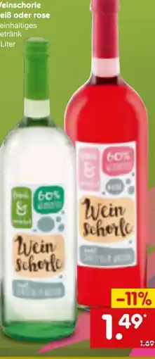 Netto Marken-Discount Weinschorle weiß Angebot