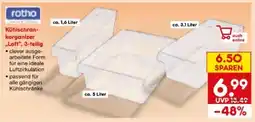 Netto Marken-Discount Rotho Kühlschrankorganizer-Set Loft Angebot
