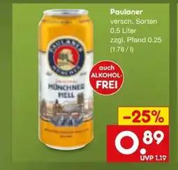 Netto Marken-Discount Paulaner Bier Angebot