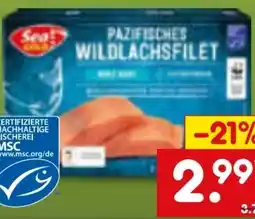 Netto Marken-Discount Seagold Pazifisches Wildlachsfilet Angebot