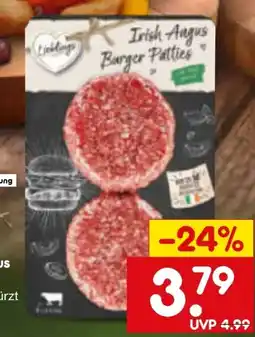 Netto Marken-Discount Lieblings Irish Angus Burger Angebot