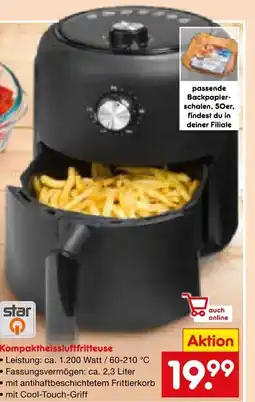 Netto Marken-Discount Star-Q Kompaktheissluftfritteuse Angebot
