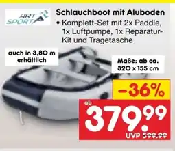 Netto Marken-Discount ArtSport Schlauchboot mit Aluboden Angebot