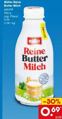 Netto Marken-Discount Müller Reine Buttermilch Angebot
