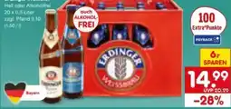 Netto Marken-Discount Erdinger Weißbräu Weißbier Hell Angebot