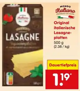 Netto Marken-Discount Mondo Italiano Original Lasagneplatten Angebot