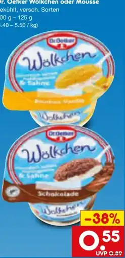 Netto Marken-Discount Dr. Oetker Wölkchen-Dessert Angebot