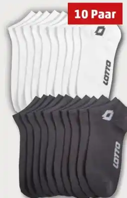 PENNY Lotto Herren Sneakersocken 10er Pack Angebot