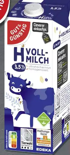 Scheck-in-Center Gut & Günstig H-Milch Angebot