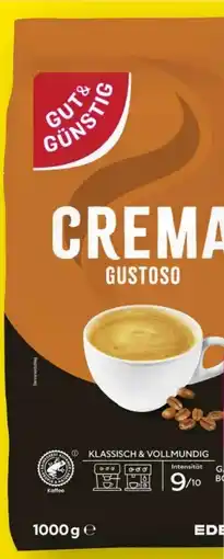 Scheck-in-Center Gut & Günstig Caffè Crema Gustoso Angebot