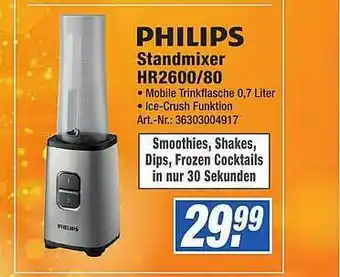 Expert Technomarkt Philips Standmixer Hr2600-80 Angebot