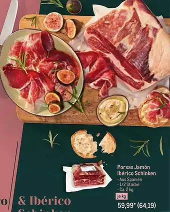 METRO Porxas Jamón Ibérico Schinken Angebot