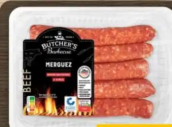 REWE Center Butcher’s Barbecue Merguez Rinder-Bratwurst Angebot