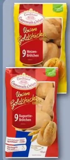 REWE Center Coppenrath & Wiese Unsere Goldstücke 9 Weizenbrötchen Angebot
