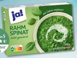 REWE Center ja! Rahm-Spinat Angebot
