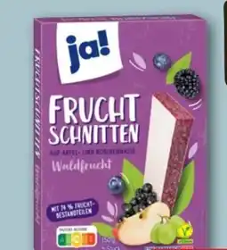 REWE Center ja! Fruchtschnitten Waldfrucht Vegan Angebot