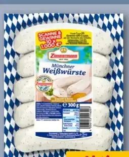 REWE Fleischwerke Zimmermann Münchner Weißwürste Angebot