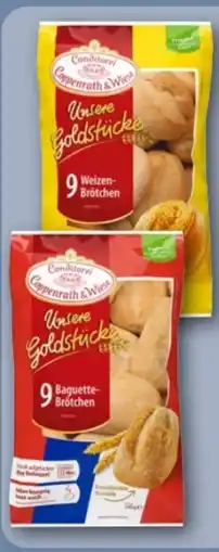 REWE Coppenrath & Wiese Unsere Goldstücke 9 Weizenbrötchen Angebot