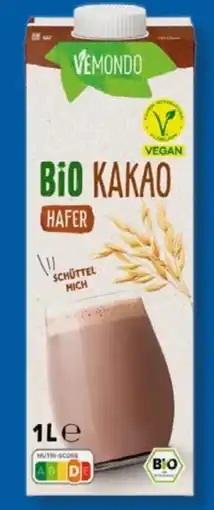 Lidl Vemondo Vegan Bio Kakao Haferdrink Angebot