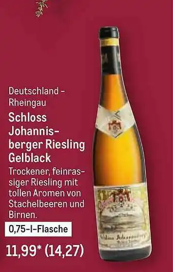 METRO Deutschland - Rheingau Schloss Johannisberger Riesling Gelblack Angebot