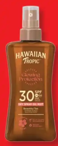Lidl Hawaiian Tropic Glowing Protection Dry Spray Oil Mist LSF 30 Angebot