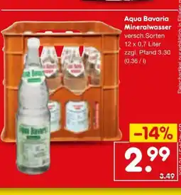 Netto Marken-Discount Aqua Bavaria Mineralwasser Angebot