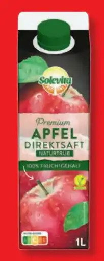Lidl Solevita Premium Apfel Direktsaft Angebot