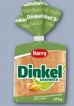 REWE Center Harry Brot Dinkel Sandwich Angebot