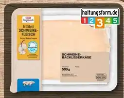 REWE Rewe Regional Schweine-Backleberkäse Roher Angebot