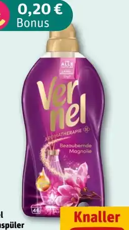REWE Vernel Weichspüler Aromatherapie Bezaubernde Magnolie Angebot