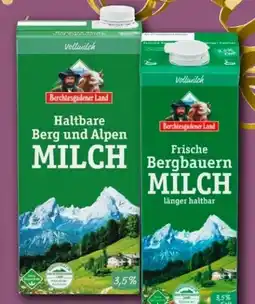 REWE Center Berchtesgadener Land Haltbare Bergbauern Milch Angebot