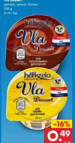 Netto Marken-Discount Zuivelhoeve Van Hengelo Vla-Dessert Angebot