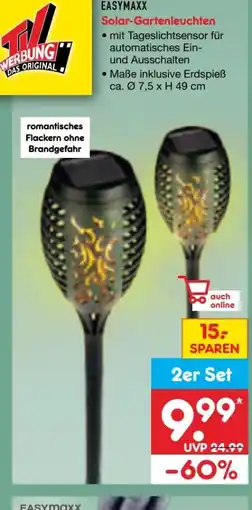 Netto Marken-Discount easy! MAXX Solar-Gartenleuchten Angebot