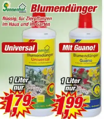 Posten Börse Sonnenhof Blumendünger Angebot