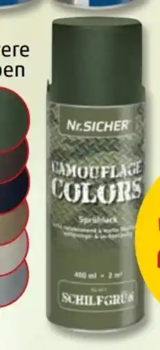 PENNY Nr. Sicher Sprühlack Camouflage Colors Angebot