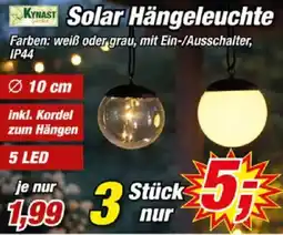 Posten Börse KYNAST Solar Hängeleuchte Angebot