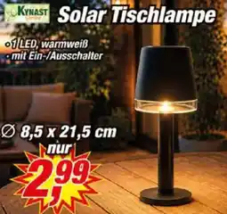 Posten Börse KYNAST Solar Tischlampe Angebot