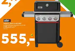 Globus Baumarkt weber Gasgrill,,Spirit E-425 GBS" Angebot