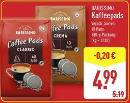 Aldi Nord BARISSIMO Kaffeepads Angebot