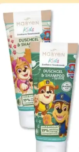 Budni Mabyen Kids 3in1 Duschgel & Shampoo Spülung Angebot