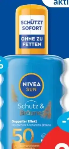 Budni Nivea Sun Schutz & Bräune Sonnenspray LSF 50 Angebot