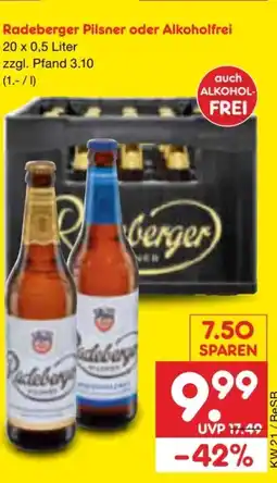 Netto Marken-Discount Radeberger Pilsner Pils Angebot