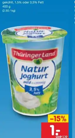 Netto Marken-Discount Thüringer Land Natur Joghurt Angebot