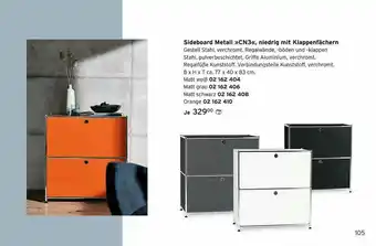 Tchibo Sideboard Metall »cn3« Niedrig Mit Klappenfächern Angebot
