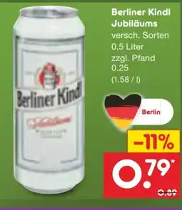 Netto Marken-Discount Berliner Kindl Jubiläumsbier Angebot