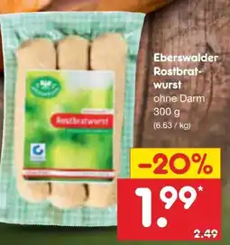 Netto Marken-Discount Eberswalder Rostbratwurst Angebot