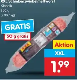 Netto Marken-Discount Meine Metzgerei Schinkenzwiebelmettwurst XXL Angebot