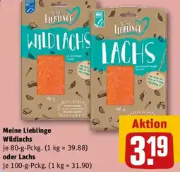 REWE Meine Lieblinge Wildlachs oder Lachs Angebot