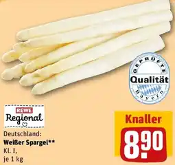 REWE Weißer Spargel Angebot